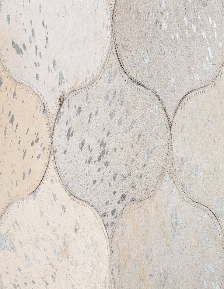 Detail image of  5' 1 x 8' 4 Cowhide - Patchwork Rug