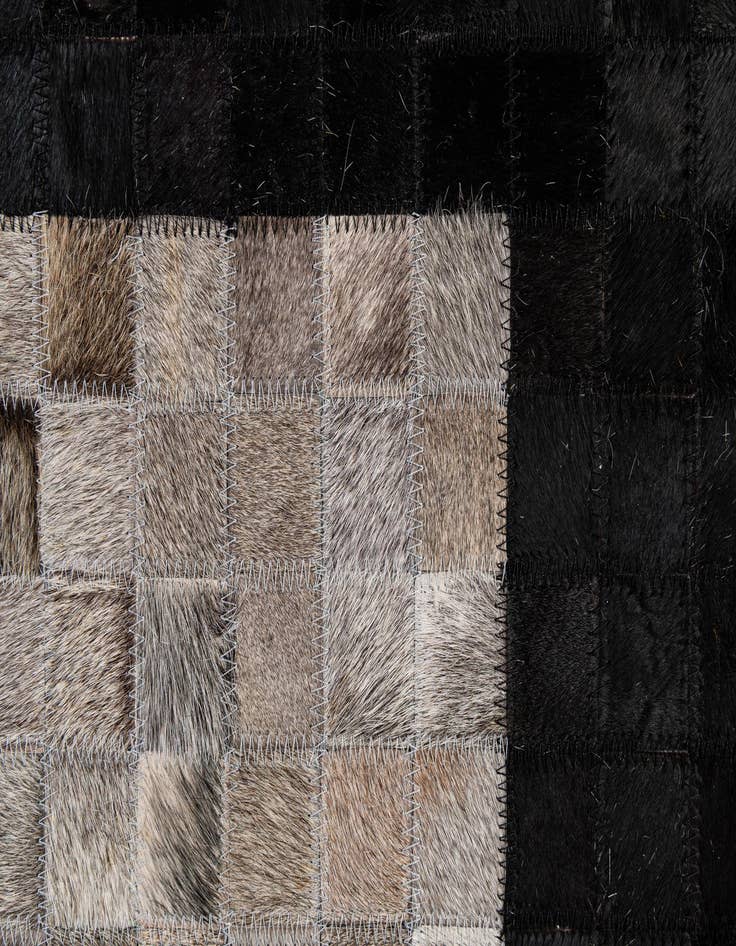 Detail image of  5' x 8' 1 Cowhide - Patchwork Rug