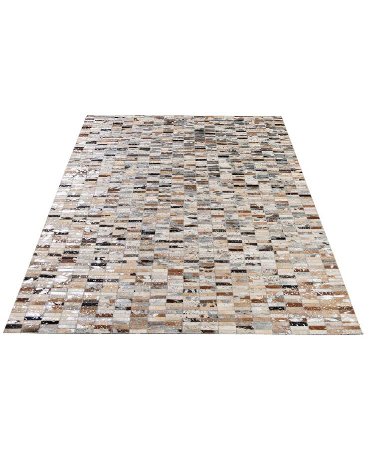 Detail image of  5' 1 x 8' Cowhide - Patchwork Rug