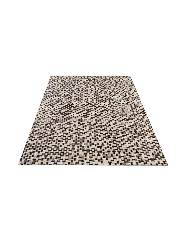 Detail image of  5' 1 x 8' 1 Cowhide - Patchwork Rug