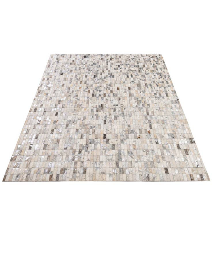 Detail image of  5' 3 x 8' 3 Cowhide - Patchwork Rug