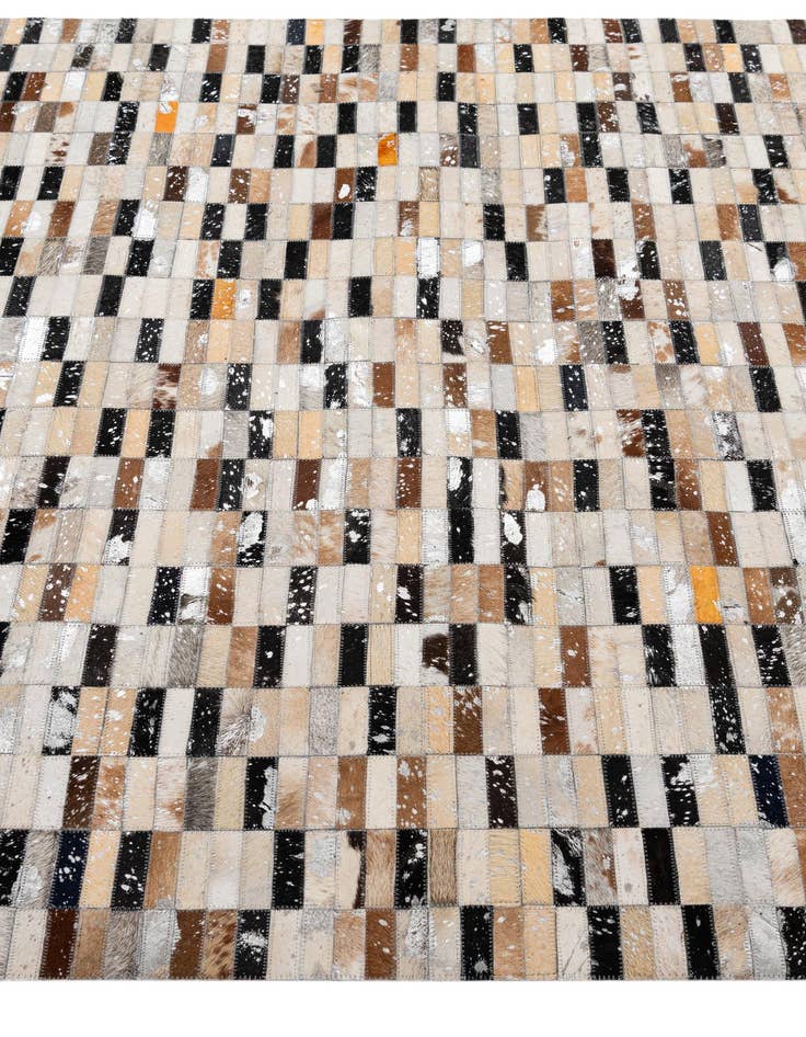 Detail image of  5' x 8' 2 Cowhide - Patchwork Rug