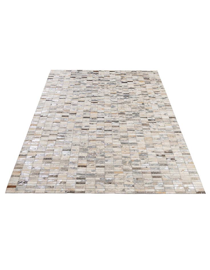 Detail image of  5' 1 x 8' 1 Cowhide - Patchwork Rug