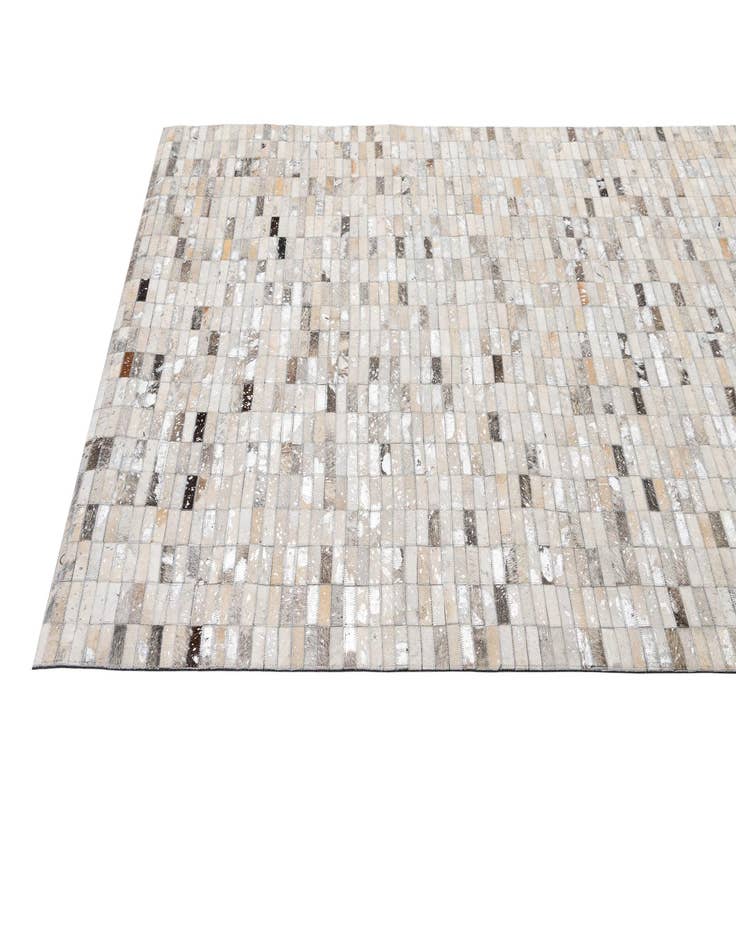 Detail image of  5' 1 x 8' 1 Cowhide - Patchwork Rug