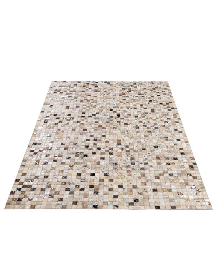 Detail image of  5' x 7' 9 Cowhide - Patchwork Rug