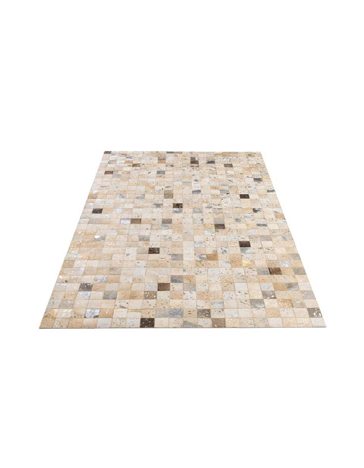 Detail image of  5' 1 x 8' Cowhide - Patchwork Rug