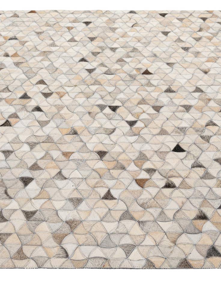 Detail image of  4' 11 x 8' Cowhide - Patchwork Rug