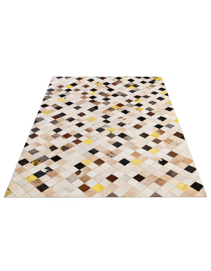 Detail image of  5' x 7' 9 Cowhide - Patchwork Rug