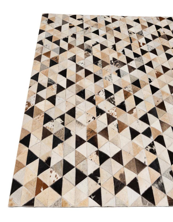 Detail image of  5' x 8' Cowhide - Patchwork Rug