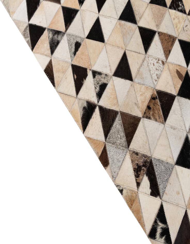 Detail image of  5' x 8' Cowhide - Patchwork Rug
