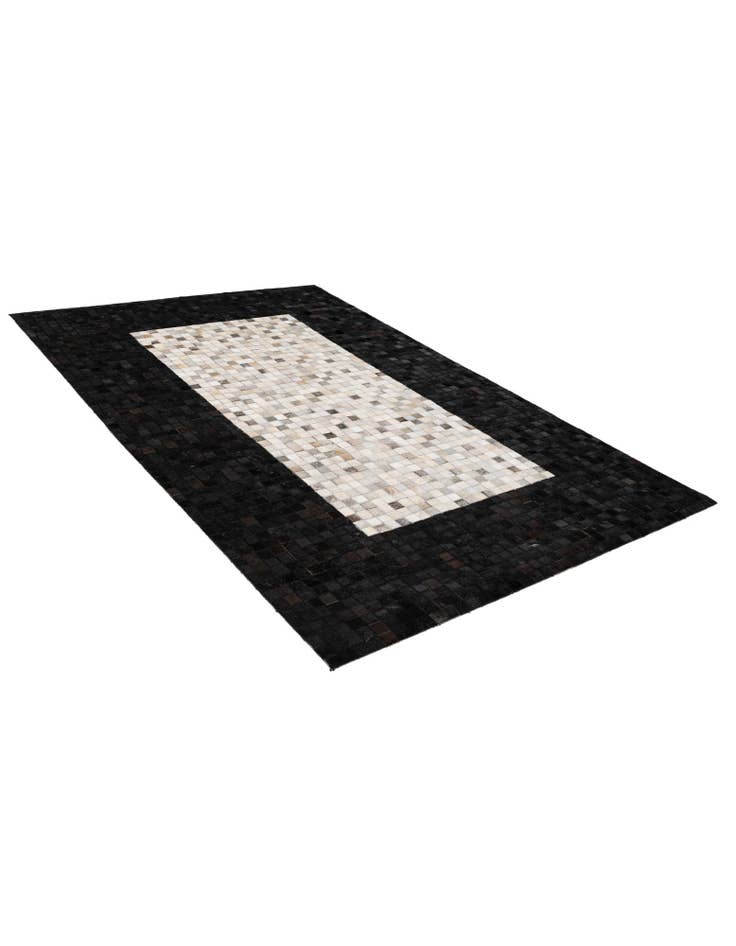 Detail image of  5' x 8' Cowhide - Patchwork Rug