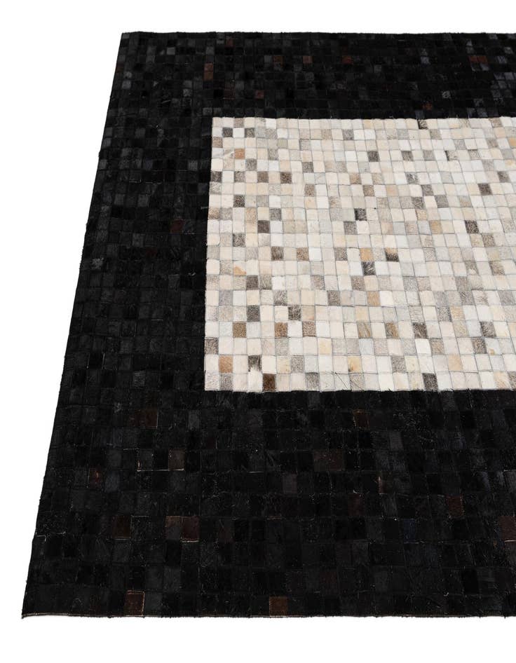 Detail image of  5' x 8' Cowhide - Patchwork Rug