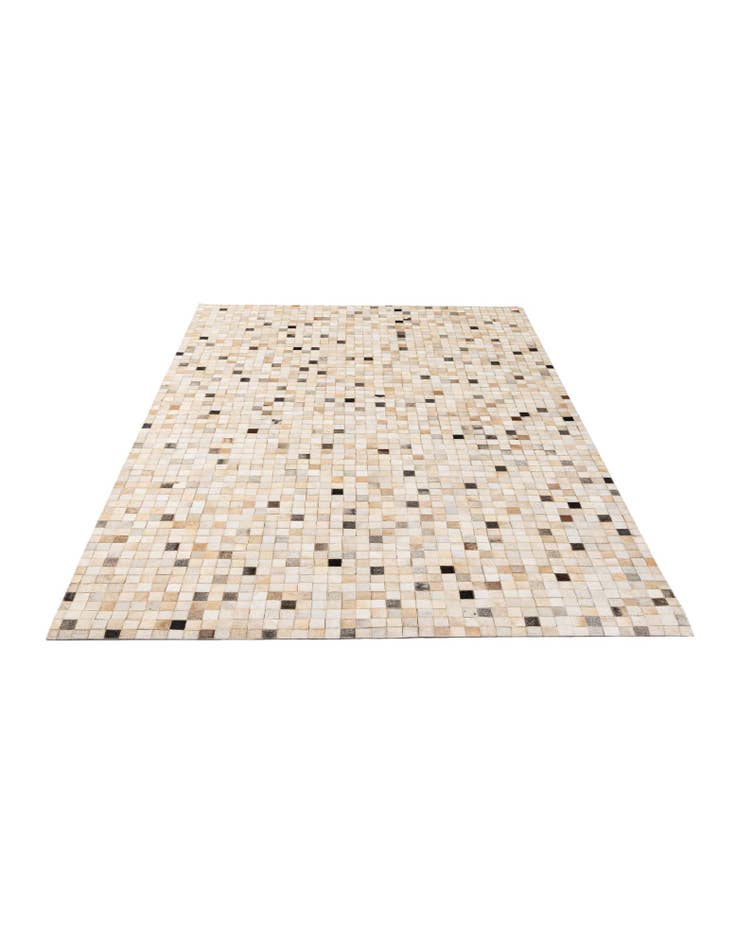 Detail image of  5' 2 x 7' 11 Cowhide - Patchwork Rug