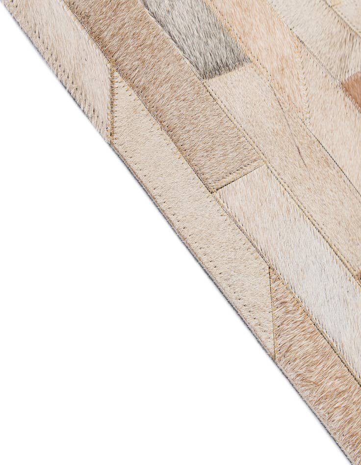 Detail image of  5' x 7' 11 Cowhide - Patchwork Rug
