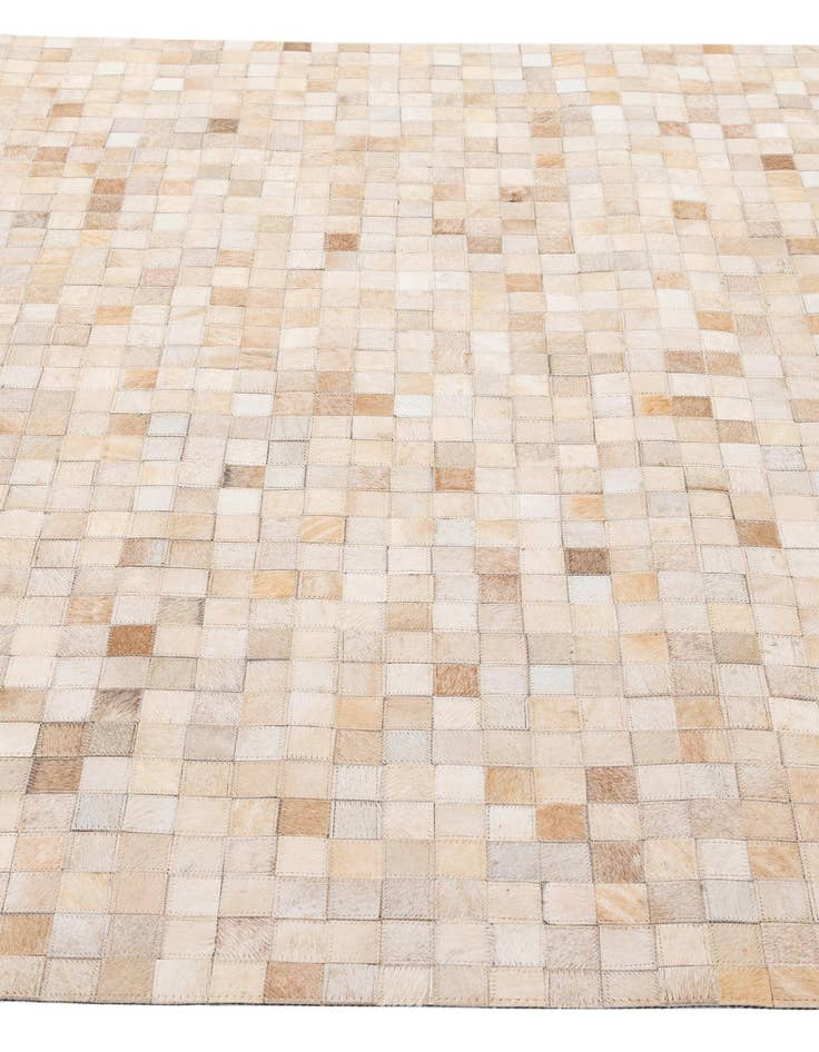 Detail image of  5' 1 x 8' Cowhide - Patchwork Rug