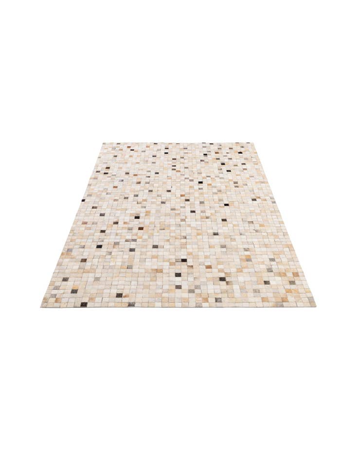 Detail image of  5' 1 x 7' 11 Cowhide - Patchwork Rug