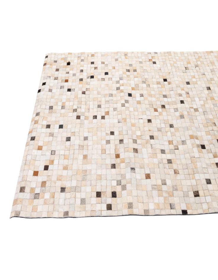 Detail image of  5' 1 x 7' 11 Cowhide - Patchwork Rug