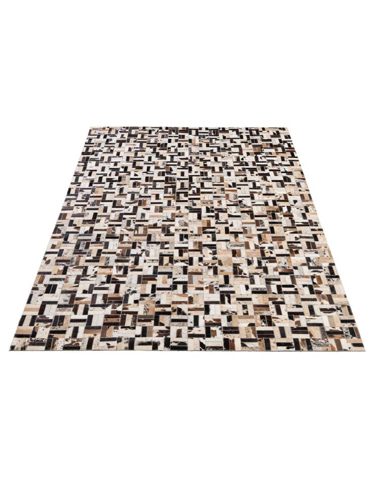 Detail image of  5' x 8' Cowhide - Patchwork Rug