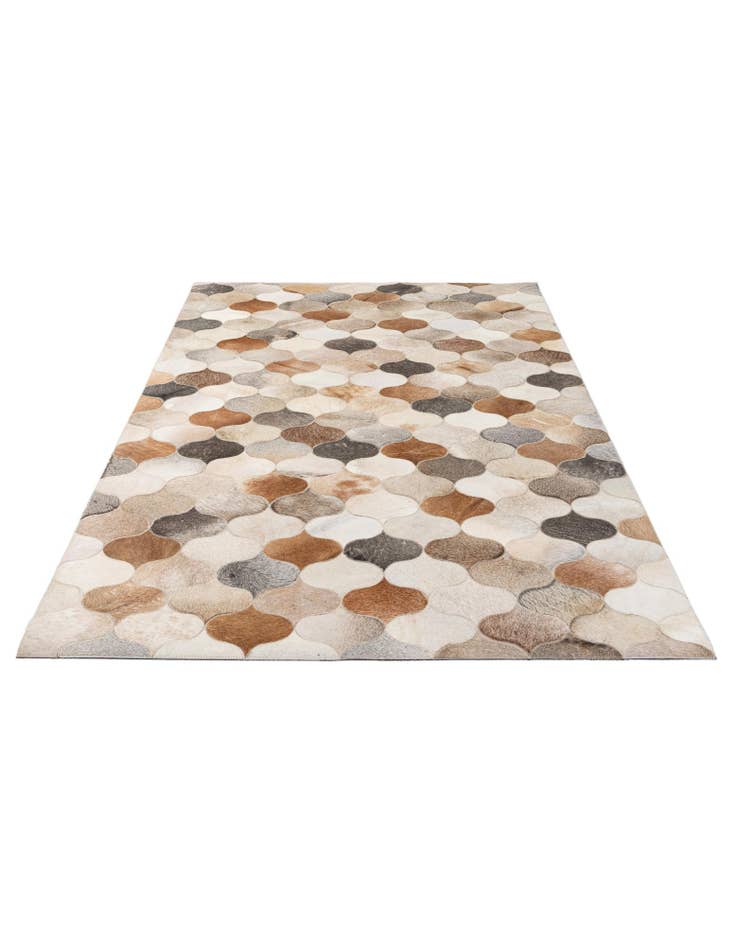 Detail image of  5' x 8' Cowhide - Patchwork Rug