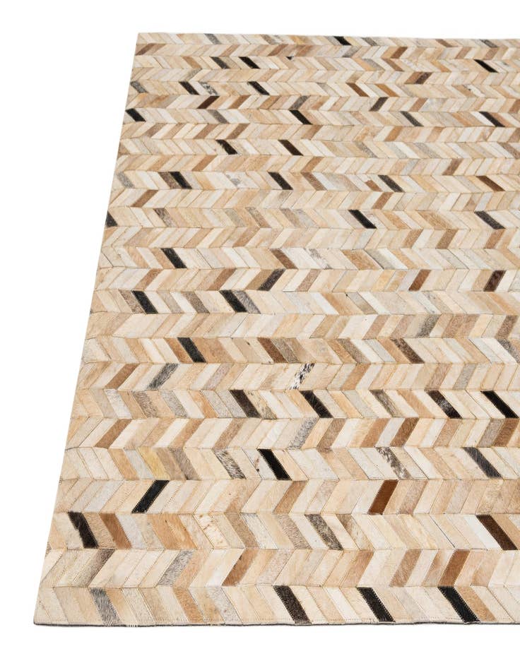 Detail image of  5' x 8' 2 Cowhide - Patchwork Rug