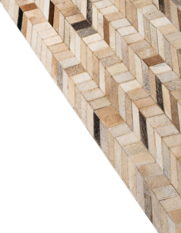 Detail image of  5' x 8' 2 Cowhide - Patchwork Rug