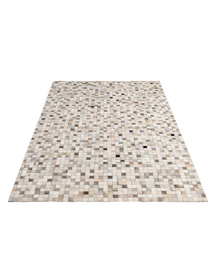 Detail image of  5' x 8' Cowhide - Patchwork Rug