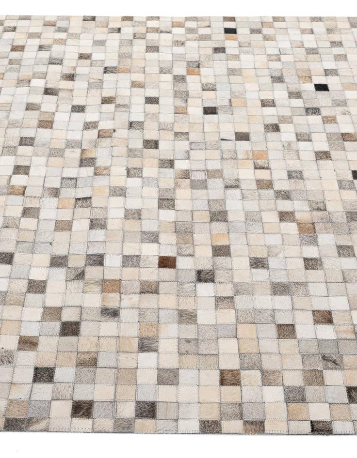 Detail image of  5' x 8' Cowhide - Patchwork Rug