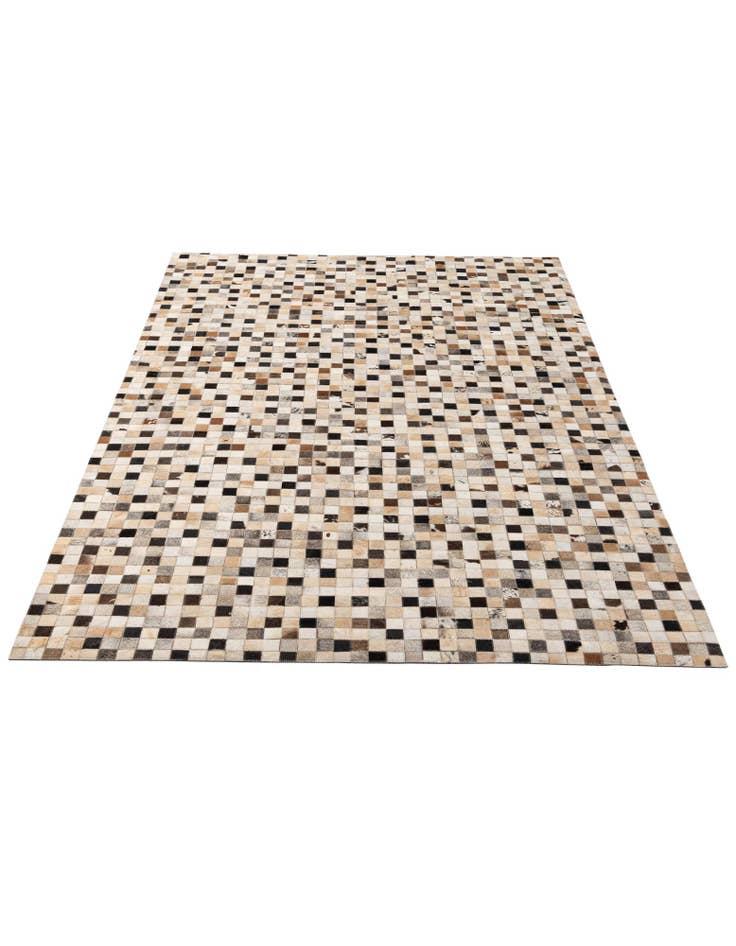 Detail image of  5' 1 x 8' 1 Cowhide - Patchwork Rug