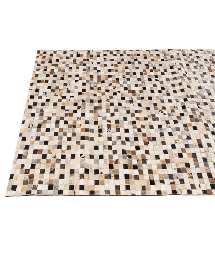 Detail image of  5' 1 x 8' 1 Cowhide - Patchwork Rug