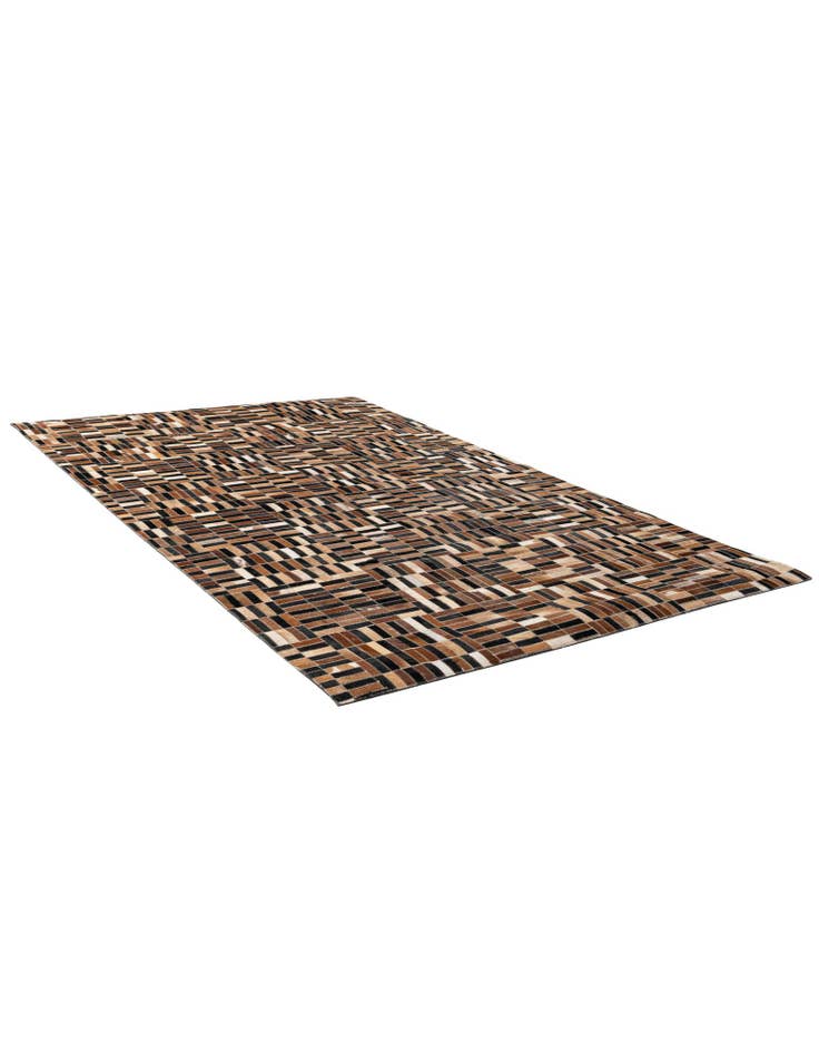 Detail image of  5' 1 x 7' 10 Cowhide - Patchwork Rug