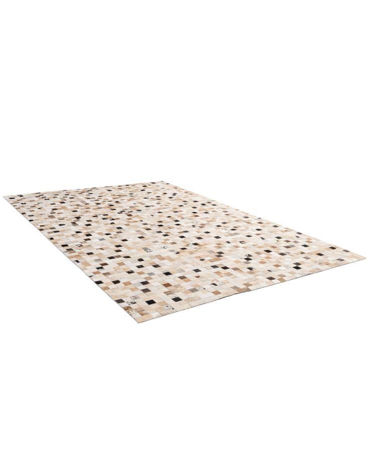 Detail image of  5' 1 x 7' 10 Cowhide - Patchwork Rug