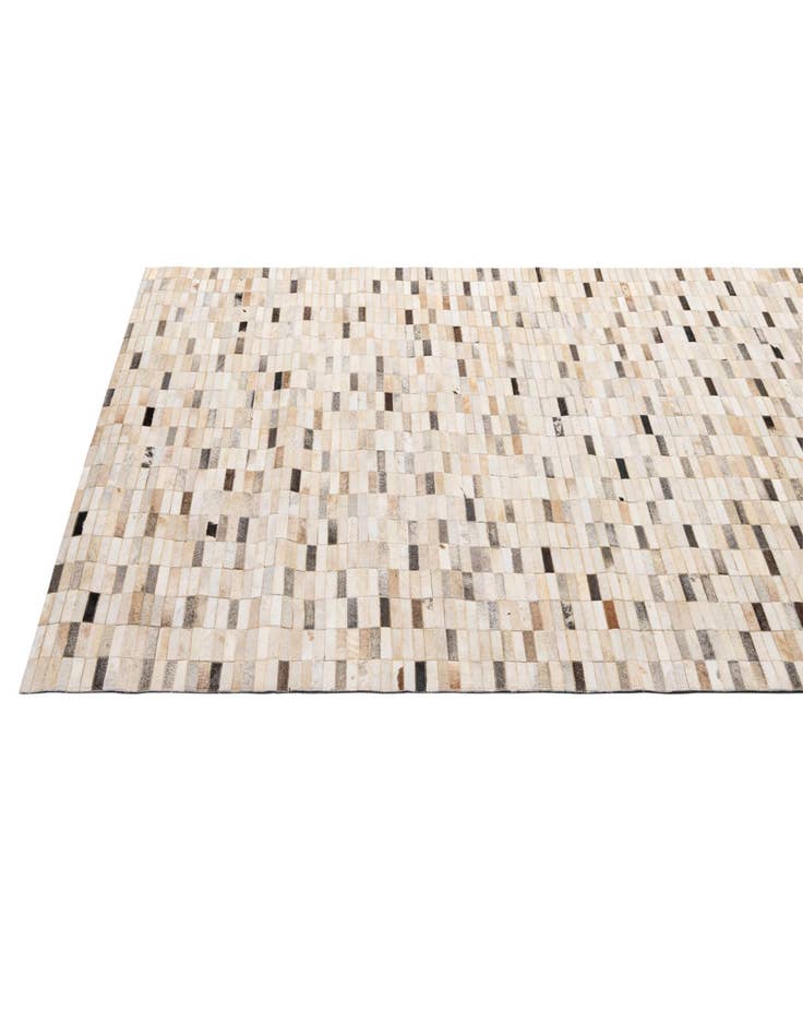 Detail image of  5' 2 x 7' 11 Cowhide - Patchwork Rug