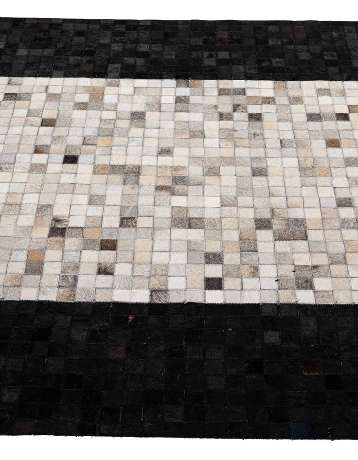 Detail image of  5' 1 x 7' 10 Cowhide - Patchwork Rug