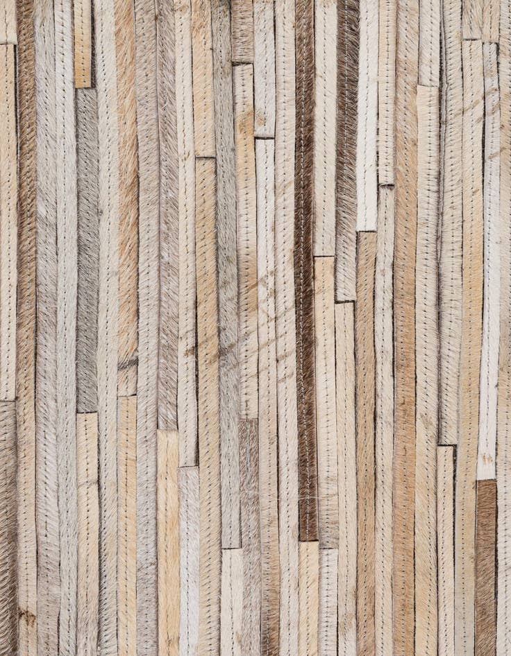 Detail image of  4' 11 x 8' 1 Cowhide - Patchwork Rug