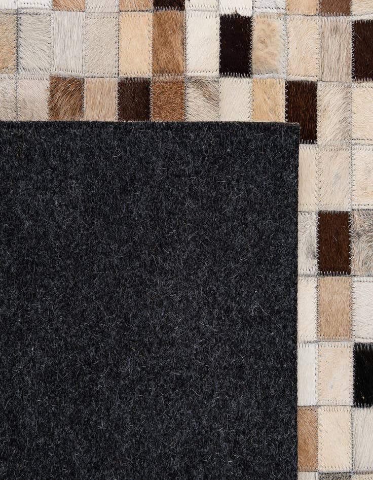 Detail image of  5' x 8' Cowhide - Patchwork Rug