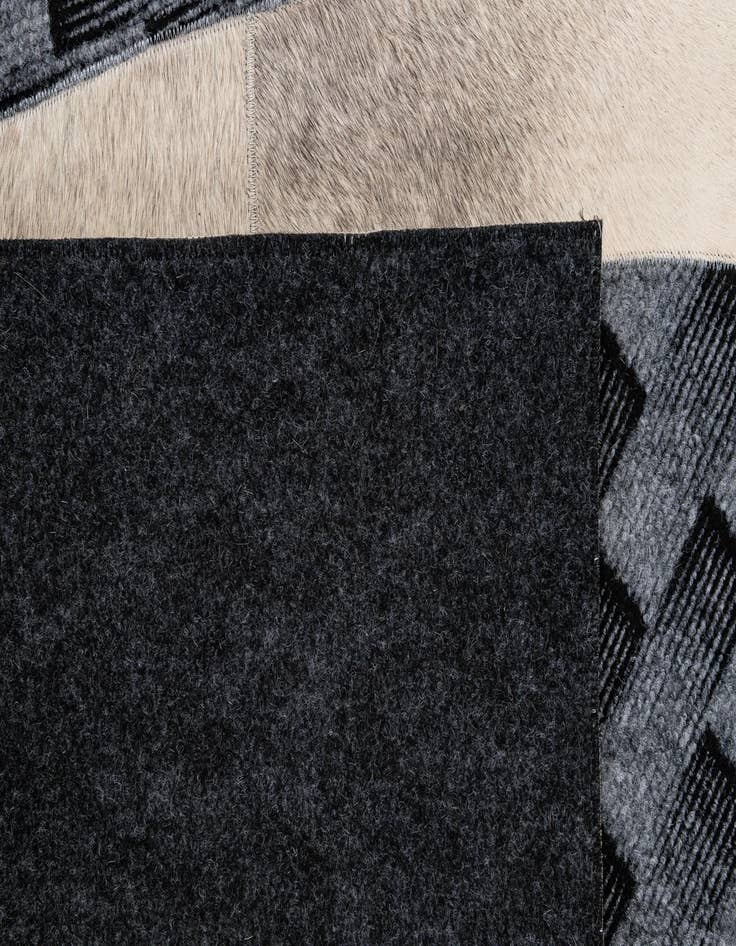 Detail image of  5' x 8' Cowhide - Patchwork Rug