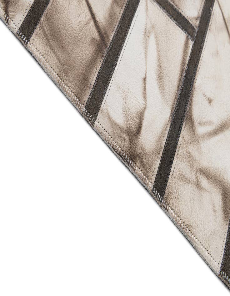 Detail image of  5' 2 x 8' 1 Cowhide - Patchwork Rug