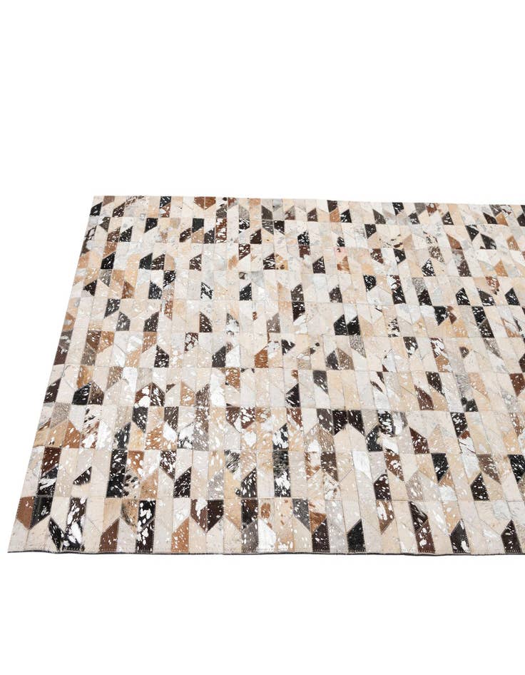 Detail image of  4' x 5' 11 Cowhide - Patchwork Rug