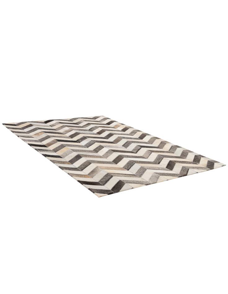 Detail image of  4' 1 x 6' 1 Cowhide - Patchwork Rug