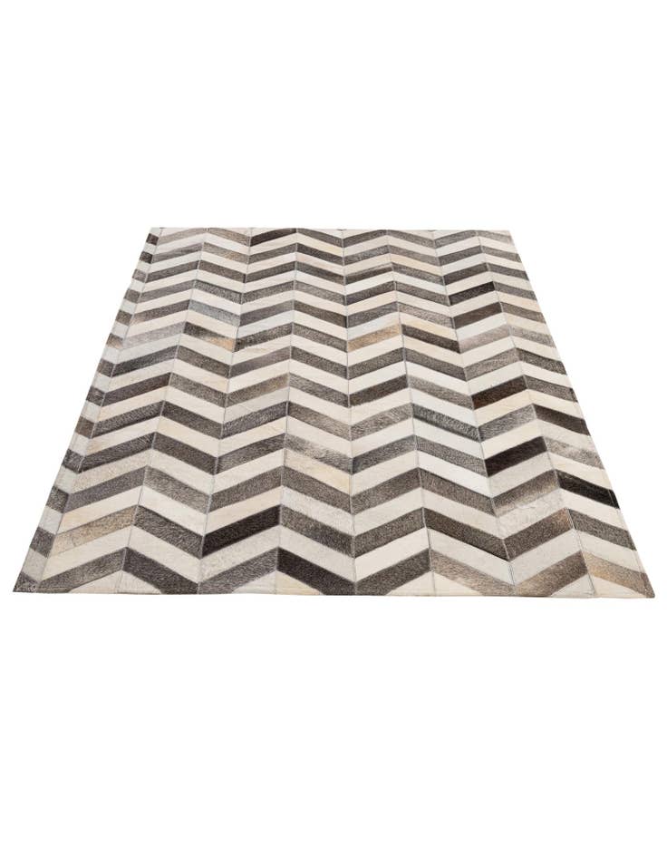 Detail image of  4' 2 x 6' 1 Cowhide - Patchwork Rug