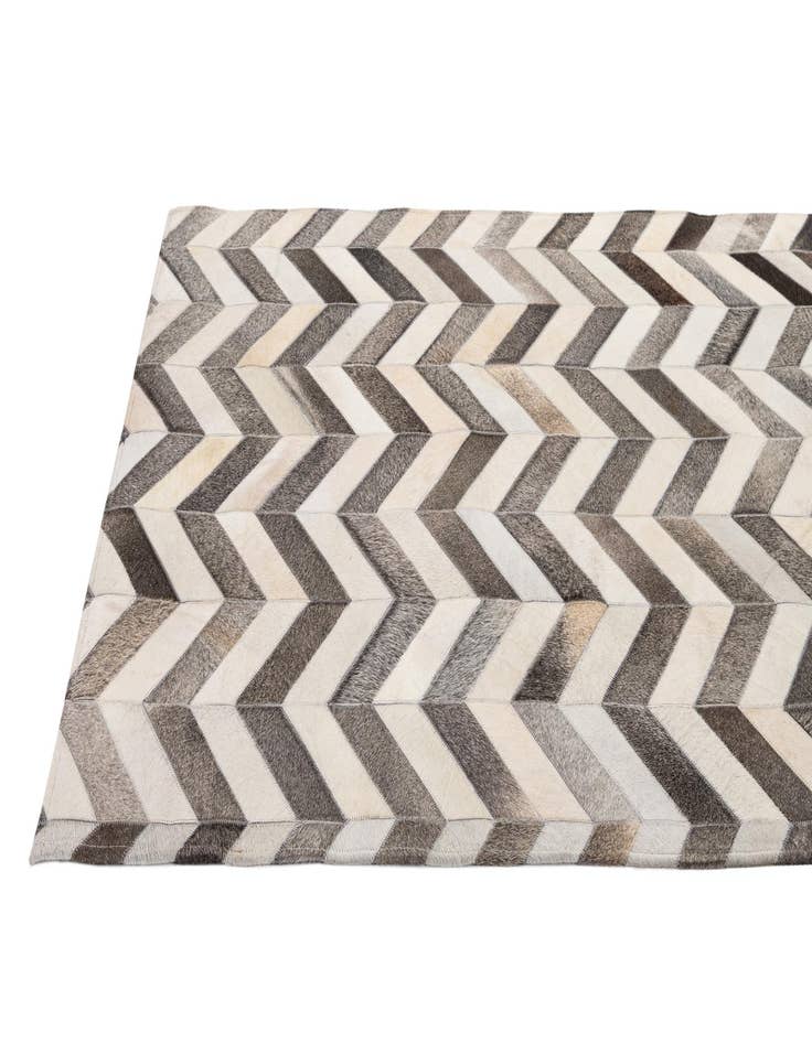 Detail image of  4' 2 x 6' 1 Cowhide - Patchwork Rug