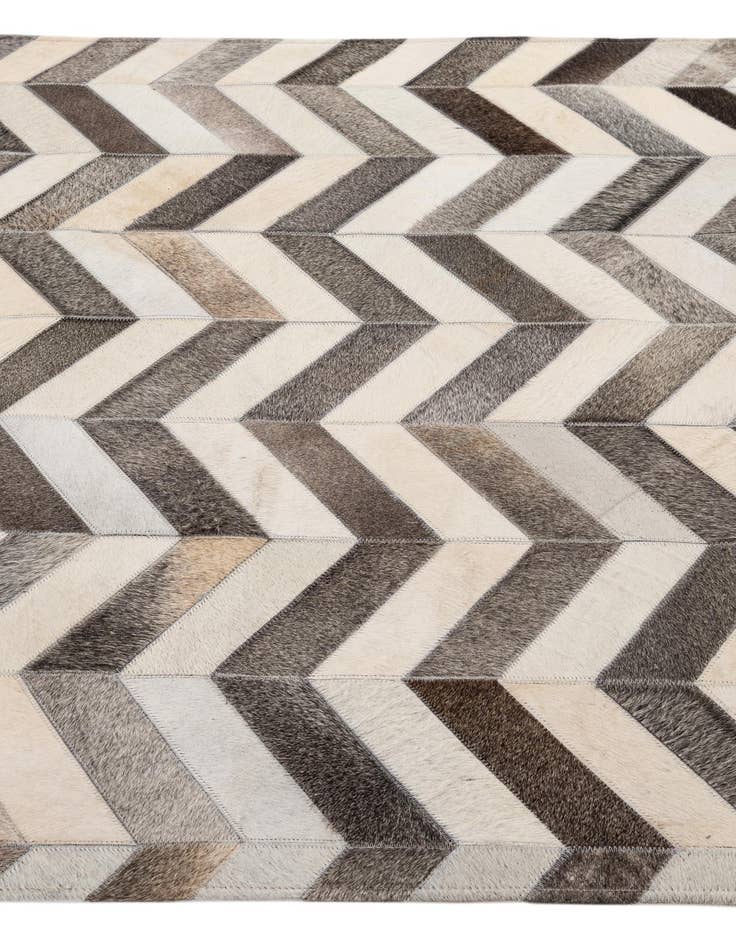 Detail image of  4' 2 x 6' 1 Cowhide - Patchwork Rug