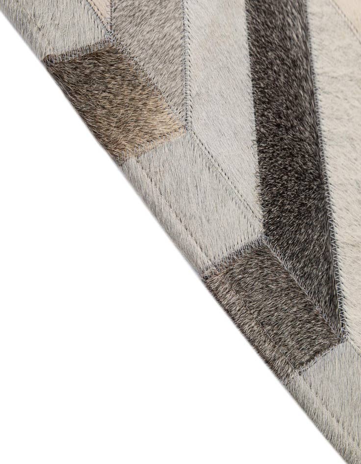 Detail image of  4' 2 x 6' 1 Cowhide - Patchwork Rug