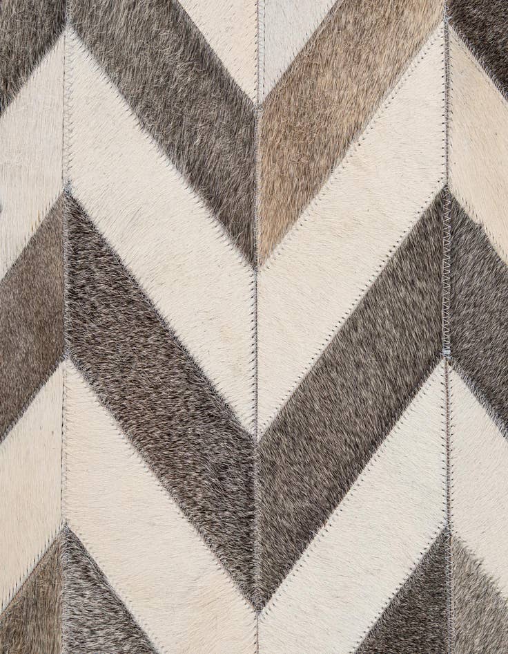 Detail image of  4' 2 x 6' 1 Cowhide - Patchwork Rug