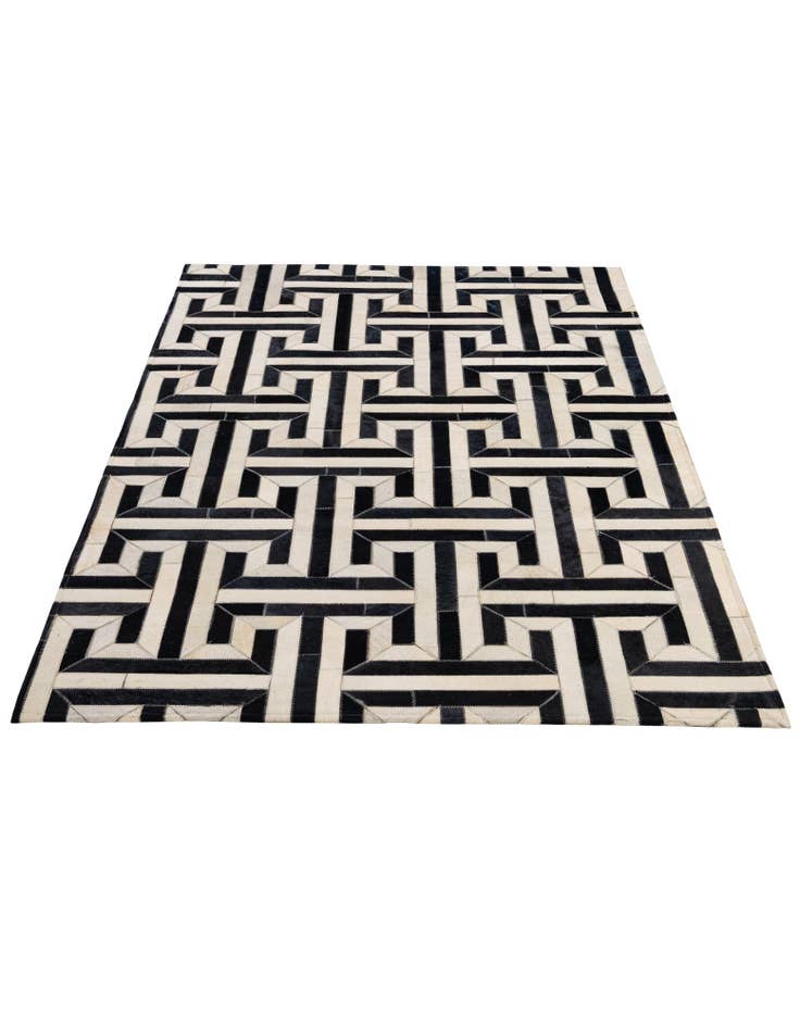 Detail image of  4' 1 x 6' 1 Cowhide - Patchwork Rug