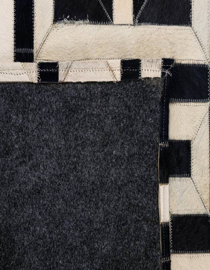 Detail image of  4' 1 x 6' 1 Cowhide - Patchwork Rug