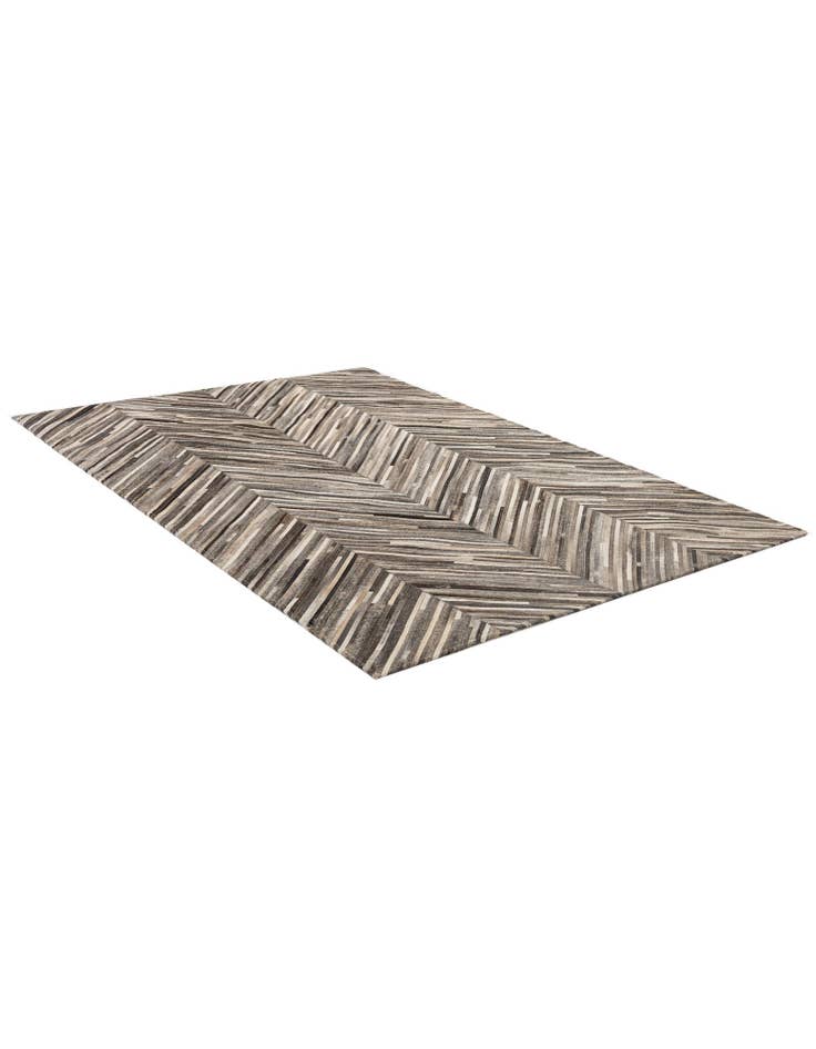 Detail image of  4' 1 x 6' 2 Cowhide - Patchwork Rug