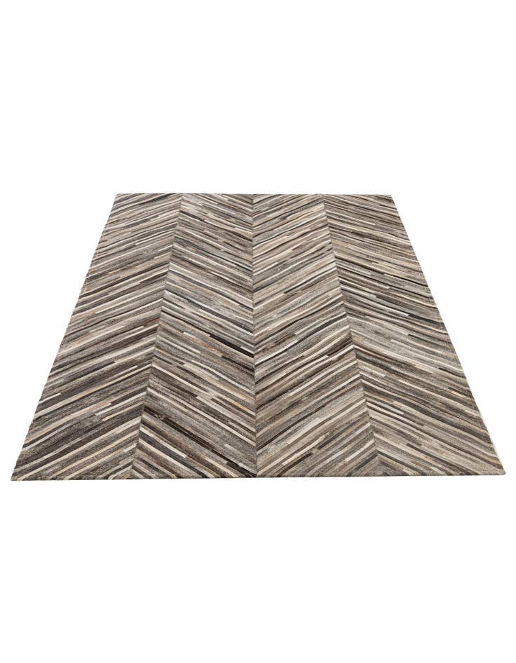 Detail image of  4' 1 x 6' 2 Cowhide - Patchwork Rug