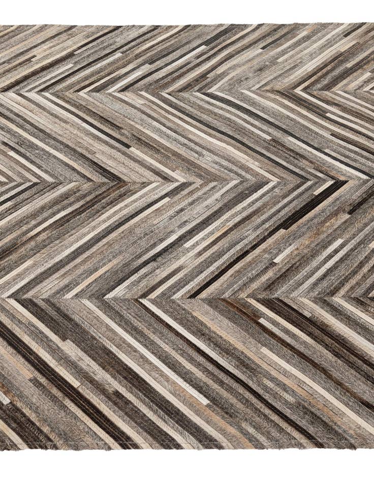 Detail image of  4' 1 x 6' 2 Cowhide - Patchwork Rug