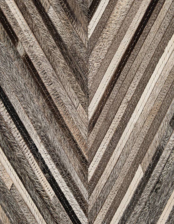 Detail image of  4' 1 x 6' 2 Cowhide - Patchwork Rug